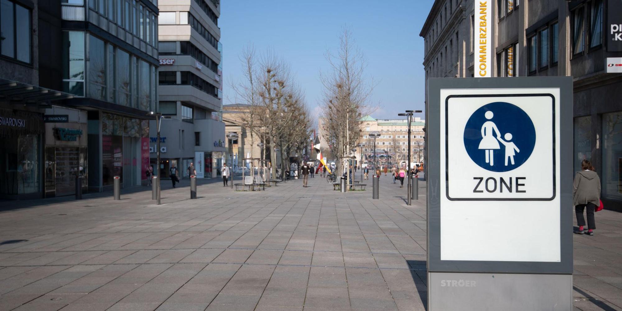 Leere City Stuttgart