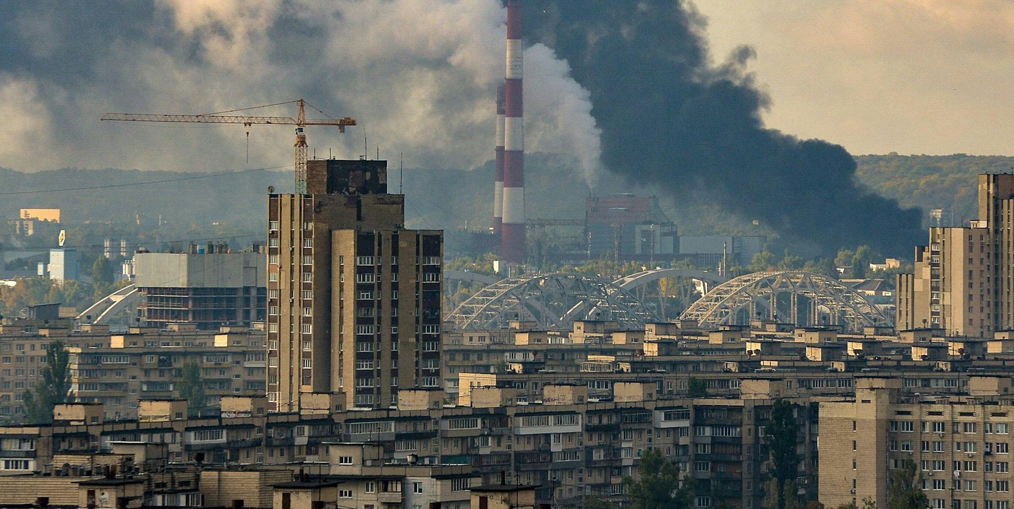 Kiew Raketen Rauch 101022