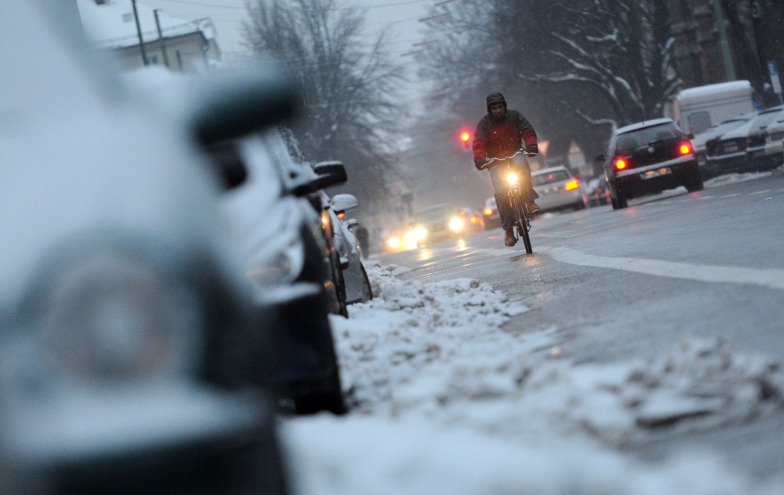 RAdfahren Winter dpa