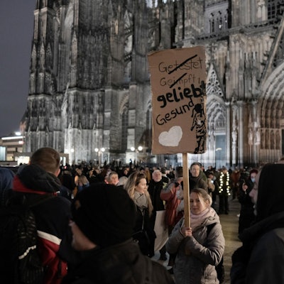 Corona-Demo Köln Grönert