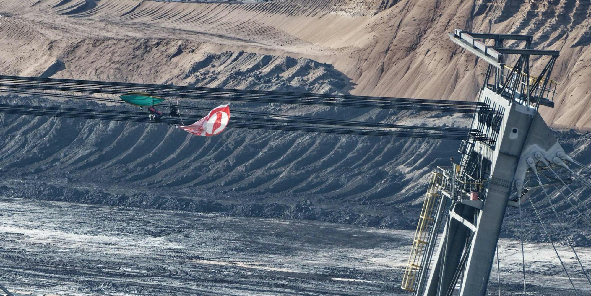 Baggerbesetzung Tagebau Garzweiler