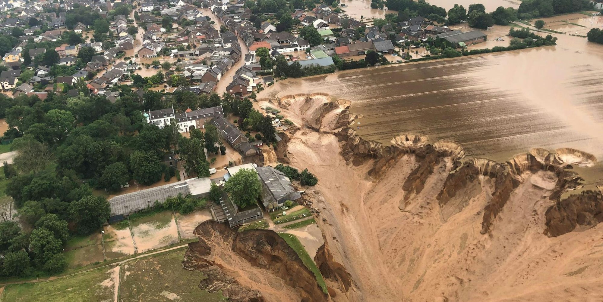 Blessem Abbruchkante