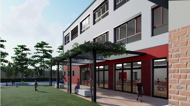 Planungszeichnung Schule Burgweg