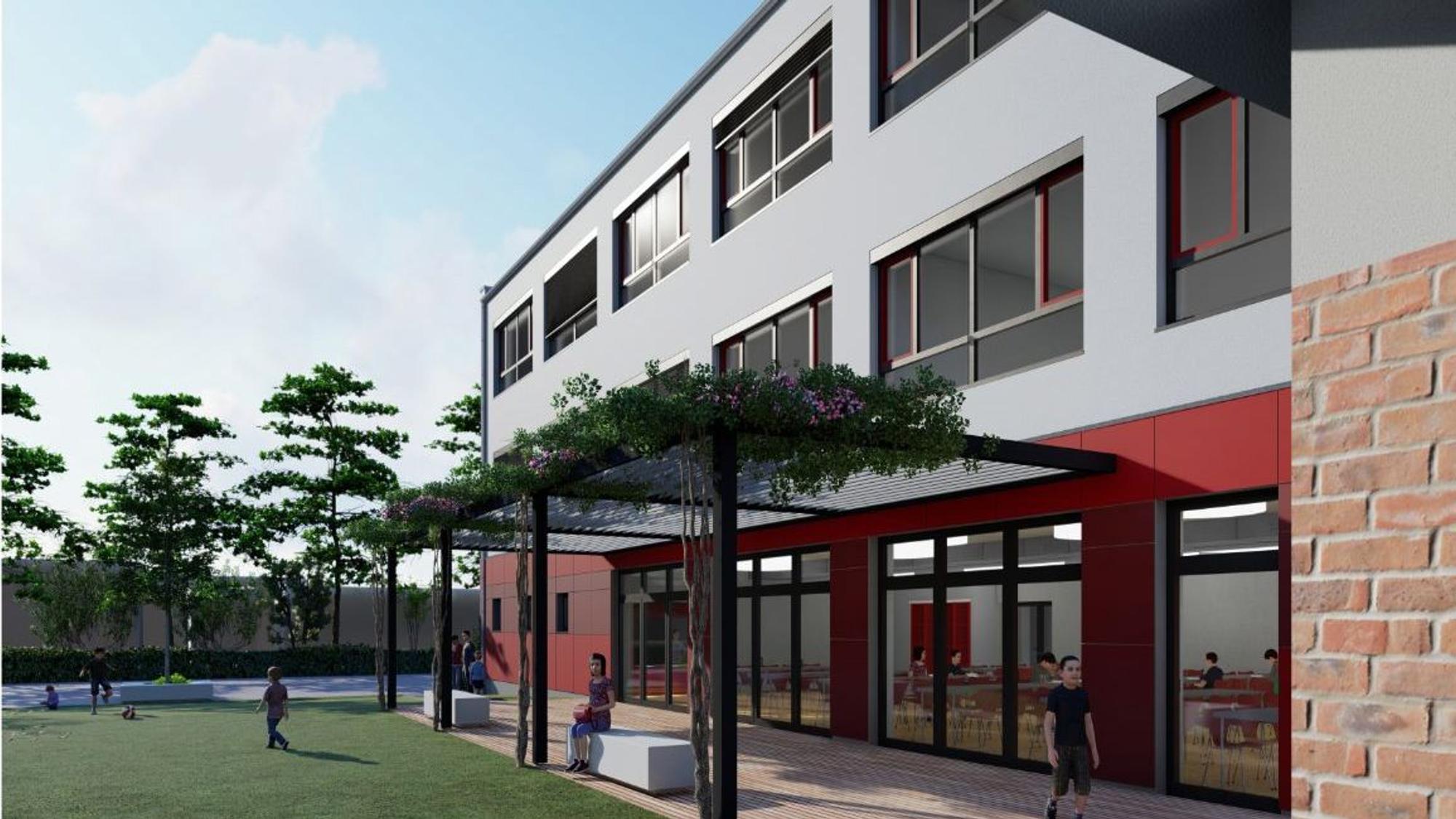 Planungszeichnung Schule Burgweg