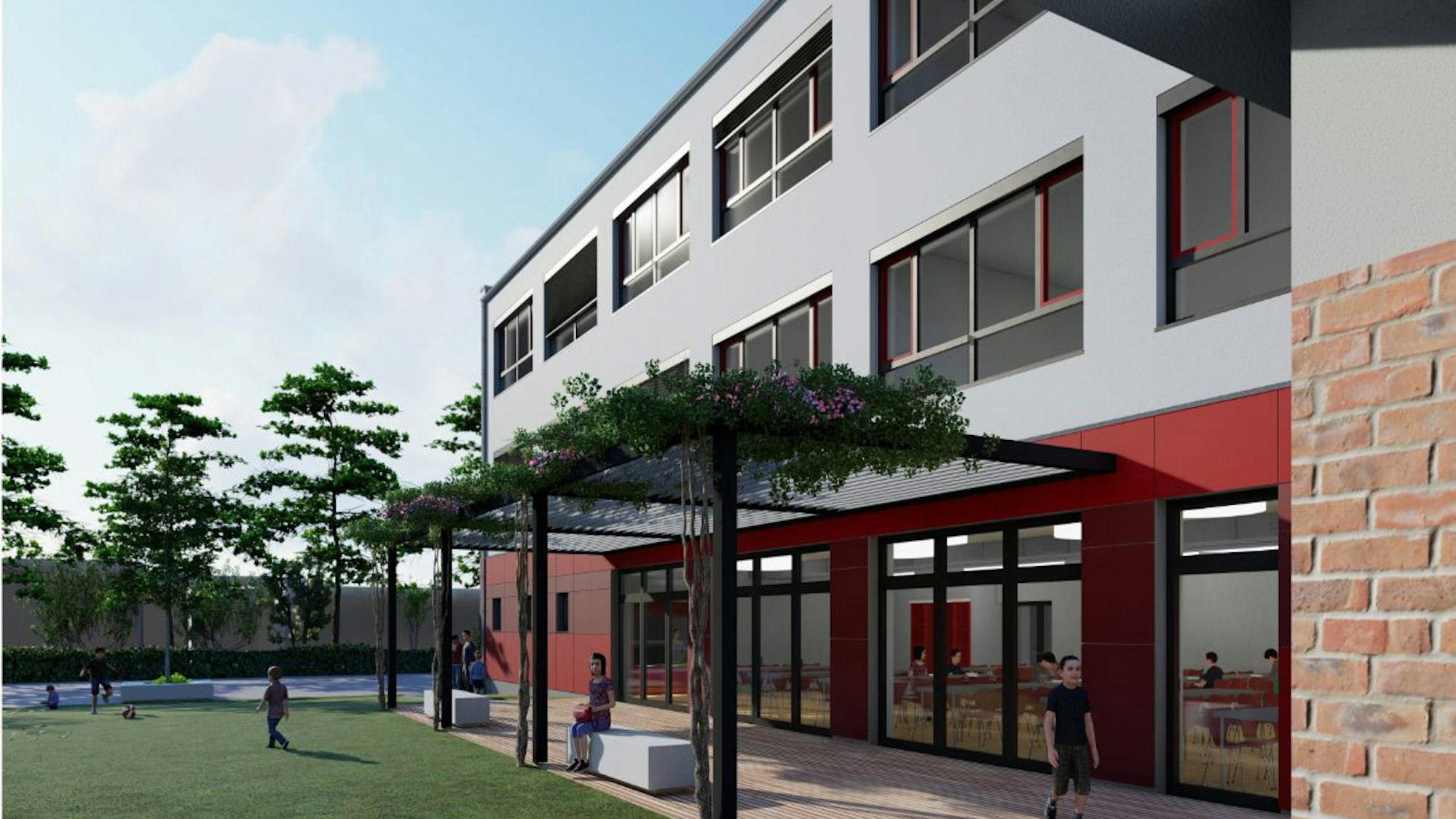 Planungszeichnung Schule Burgweg