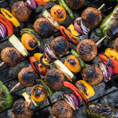 gemüse auf dem grill