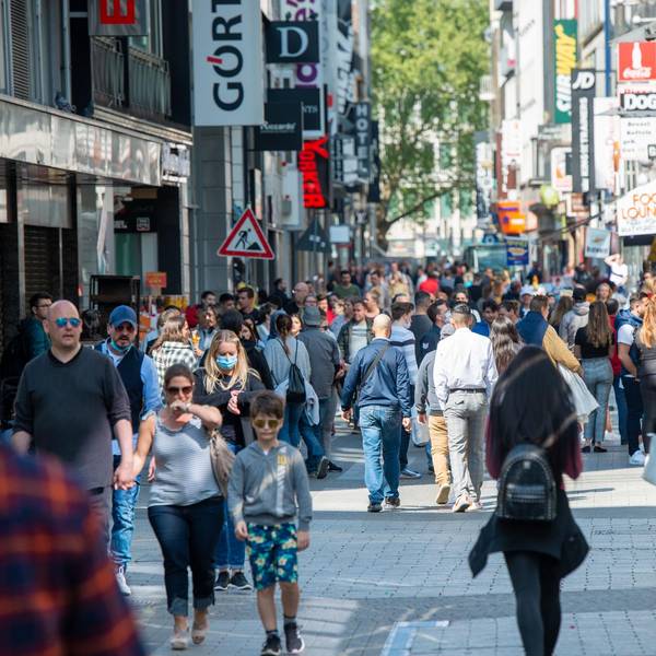 Hohe Straße Köln Corona-Shopping