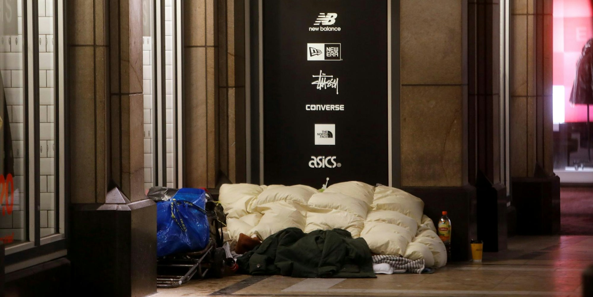 Obdachloser Kälte Köln