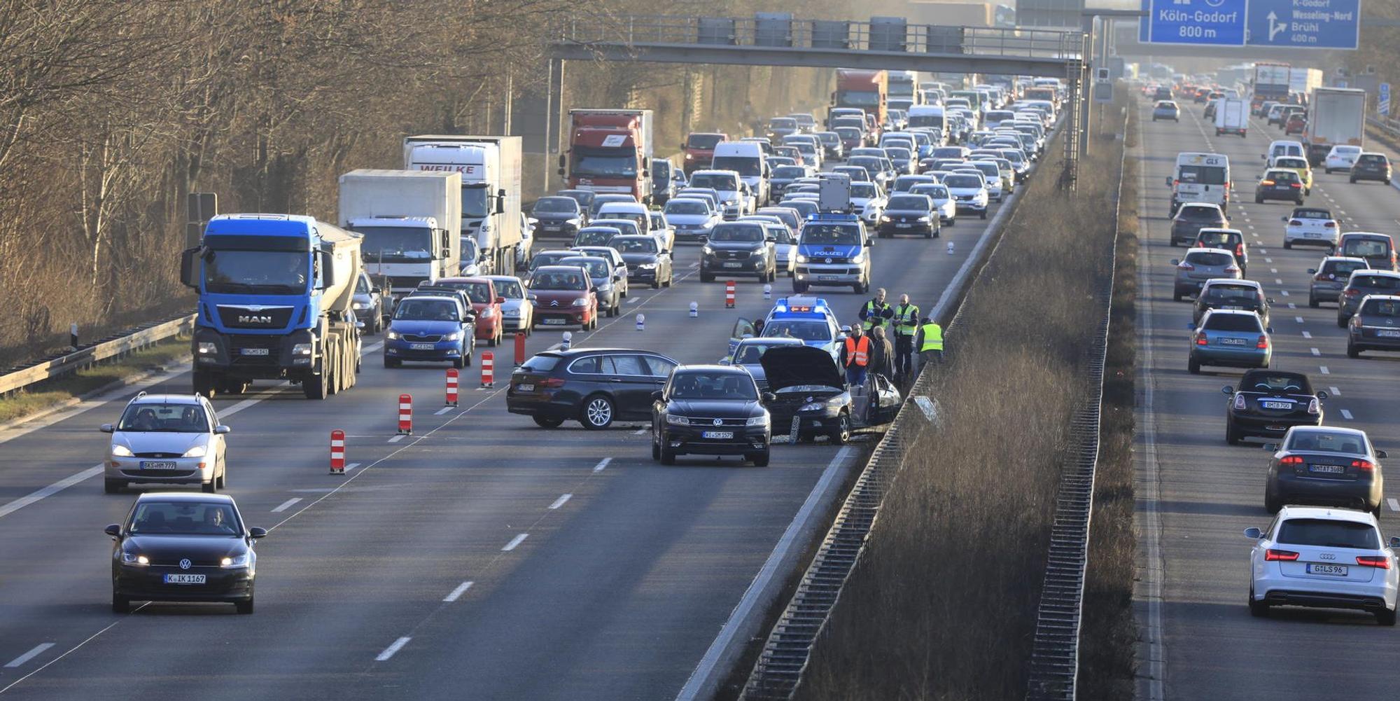 Unfall A555