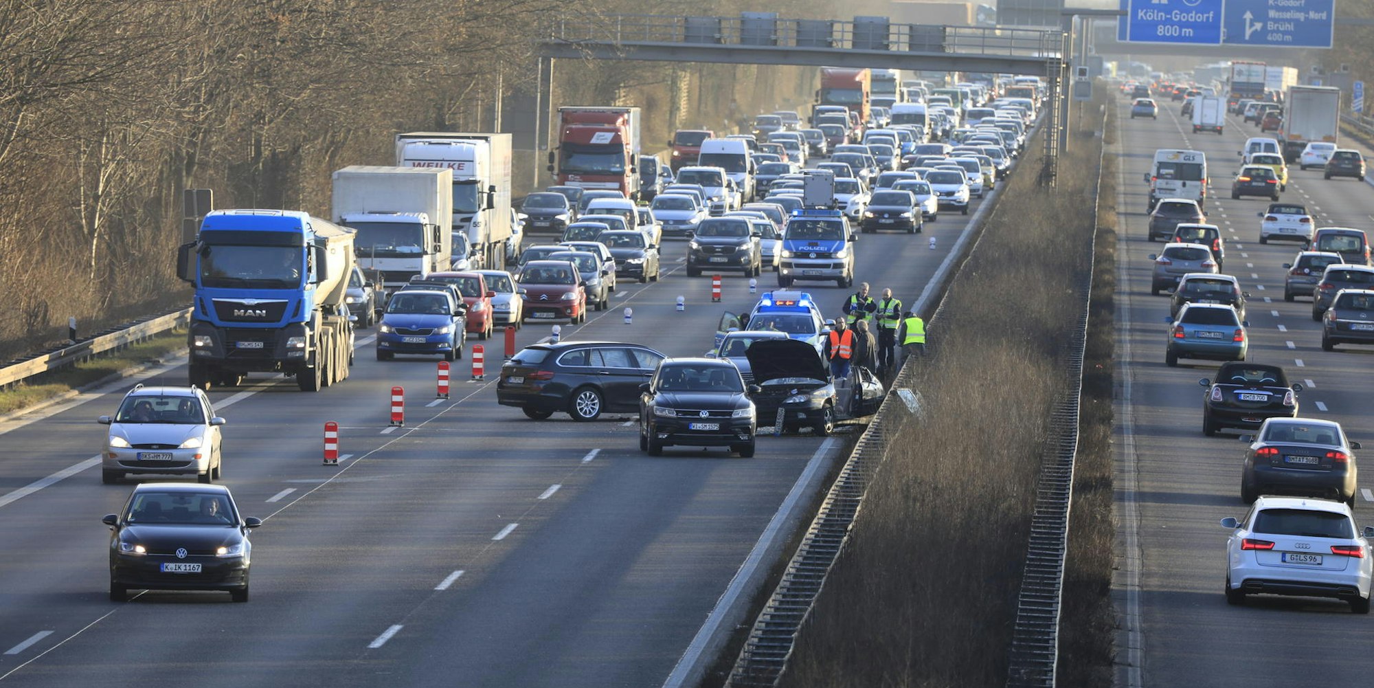 Unfall A555