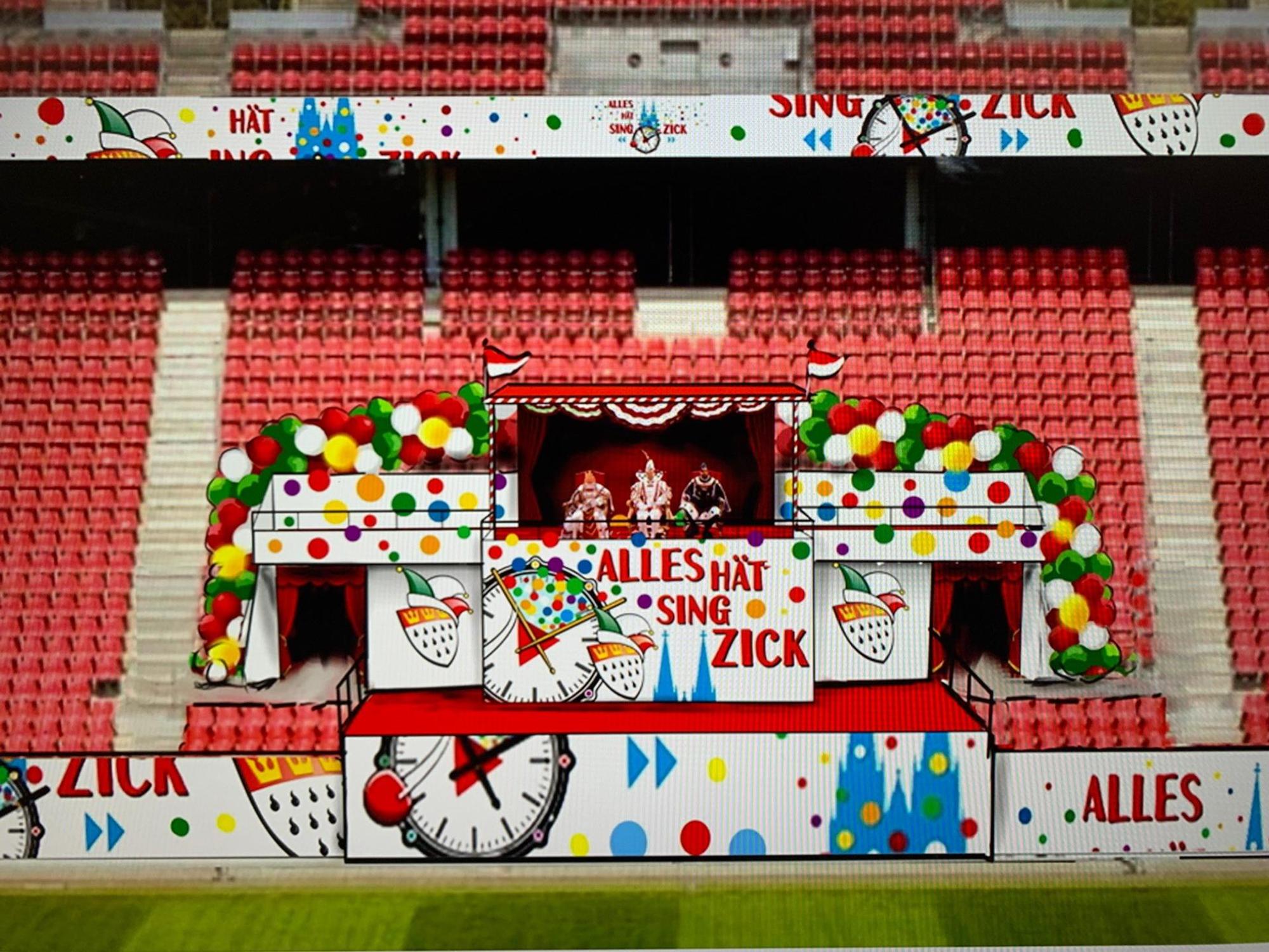 Dreigestirn Bühne Stadion