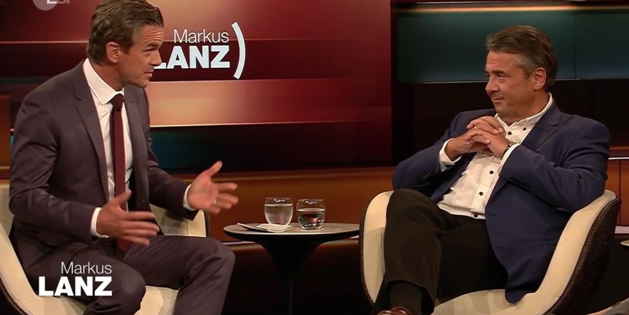 Sigmar Gabriel bei Markus Lanz