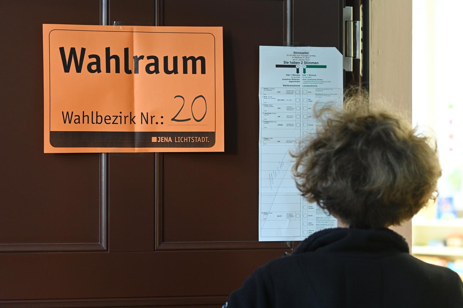 Wahlraum Thüringen