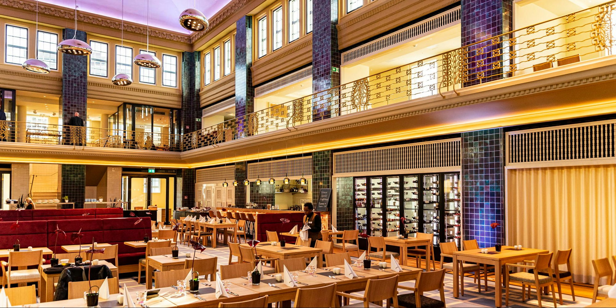 Das ehemalige Schwimmbad wurde aufwendig denkmalgerecht saniert.