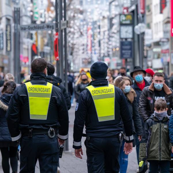 Ordnungsamt Maskenpflicht Schild