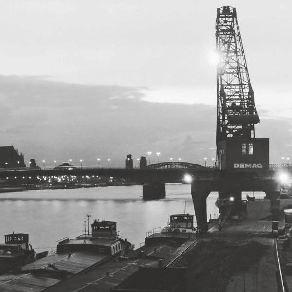Kran Deutzer Hafen 1950 Theo Felten