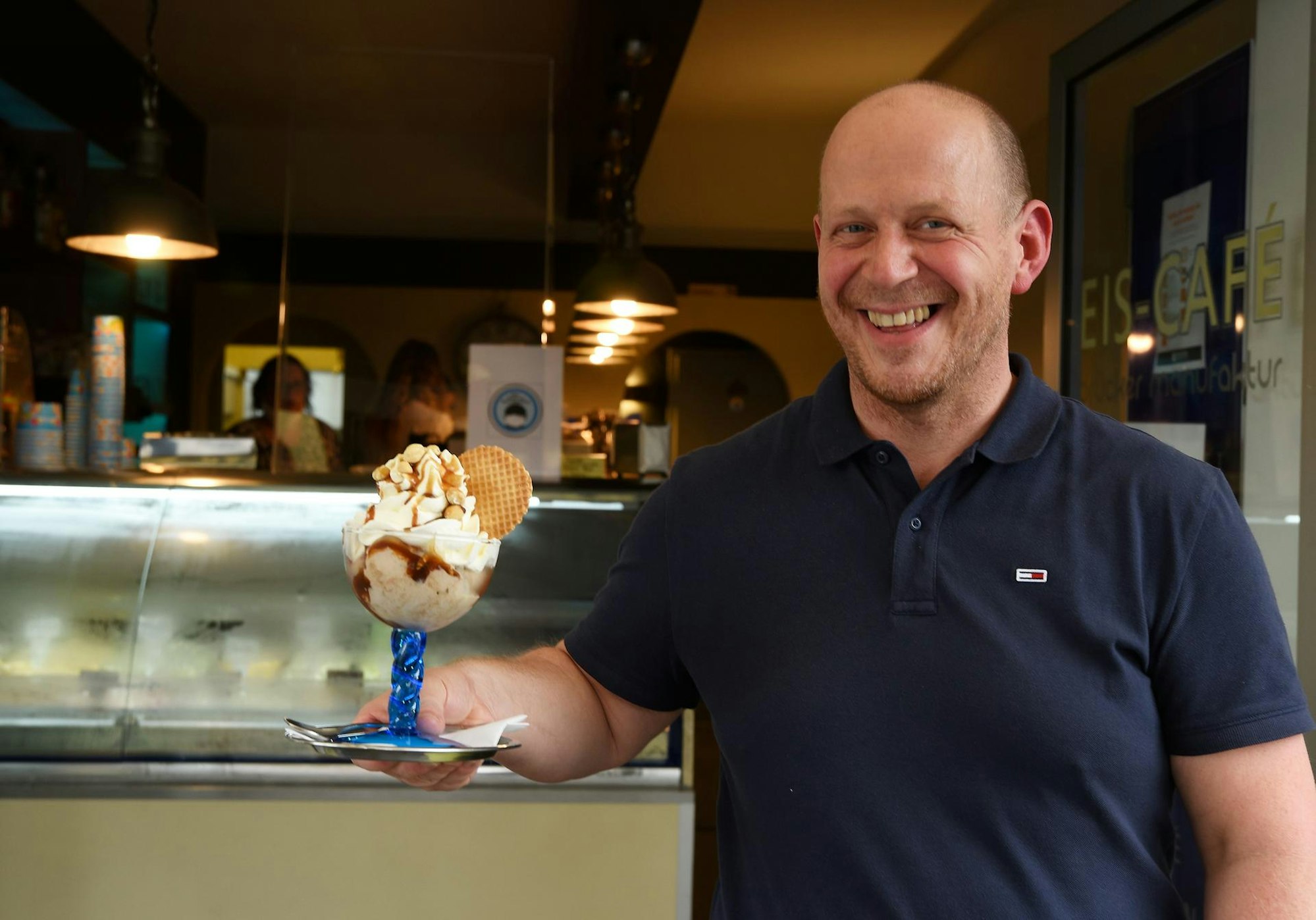 Eis-Café Manufaktur: Chef Ditmar Döller