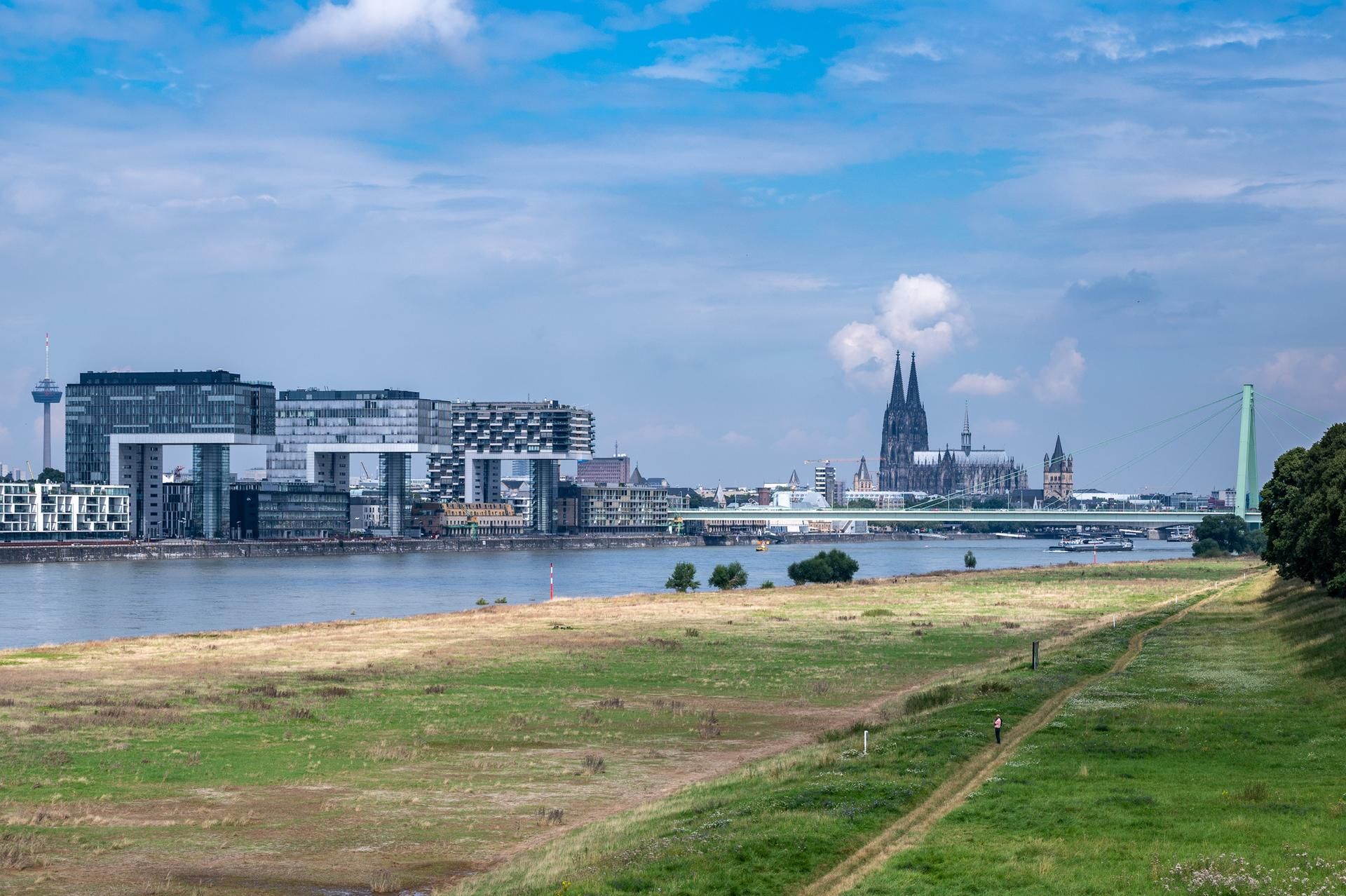 Stadtpanorama Rhein Kranhäuser