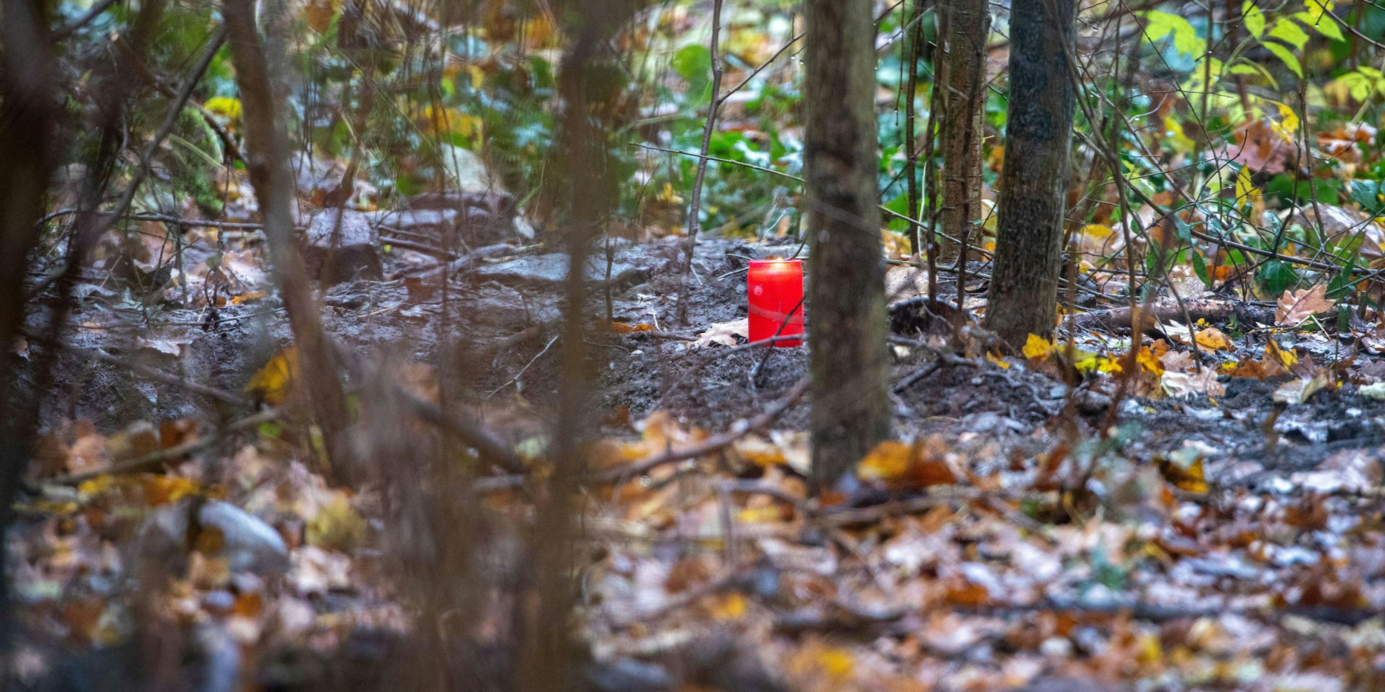 Leiche im Wald Symbol