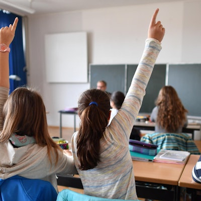 Schüler an Gymnasium