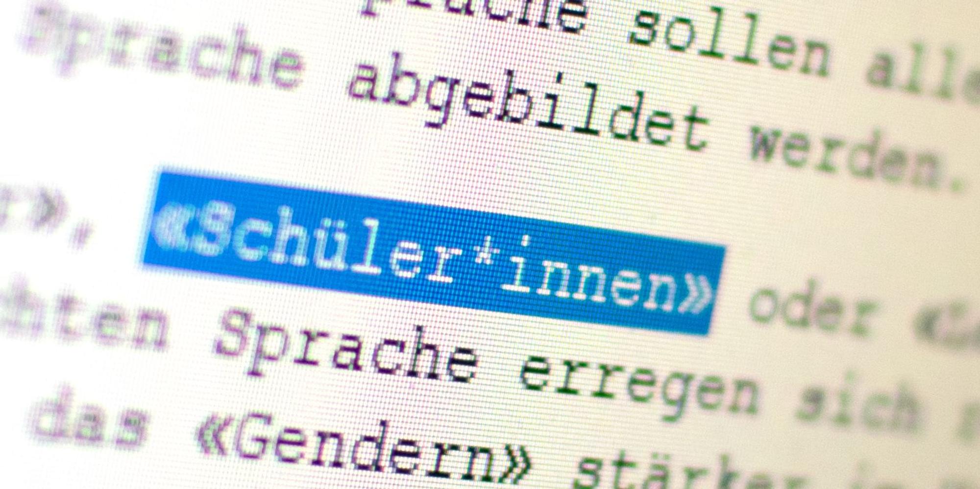 Gendergerechte Sprache dpa