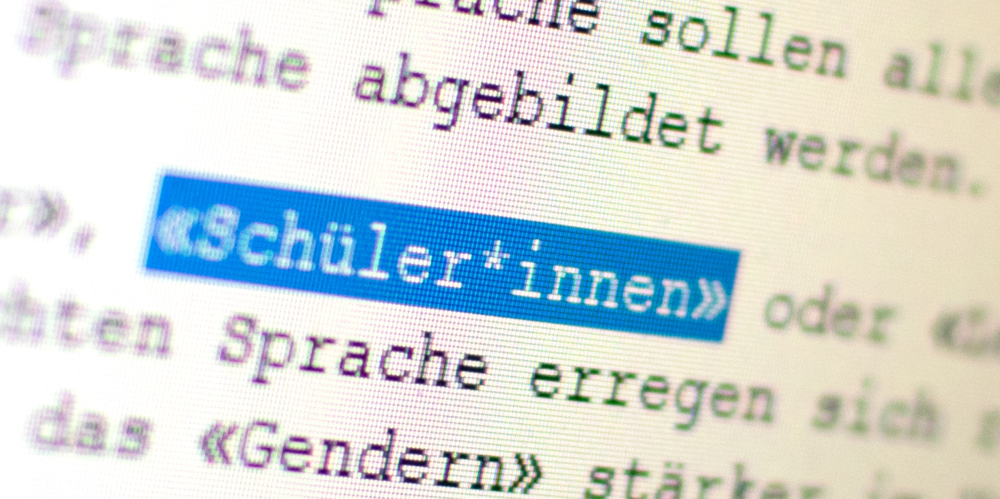 Gendergerechte Sprache dpa