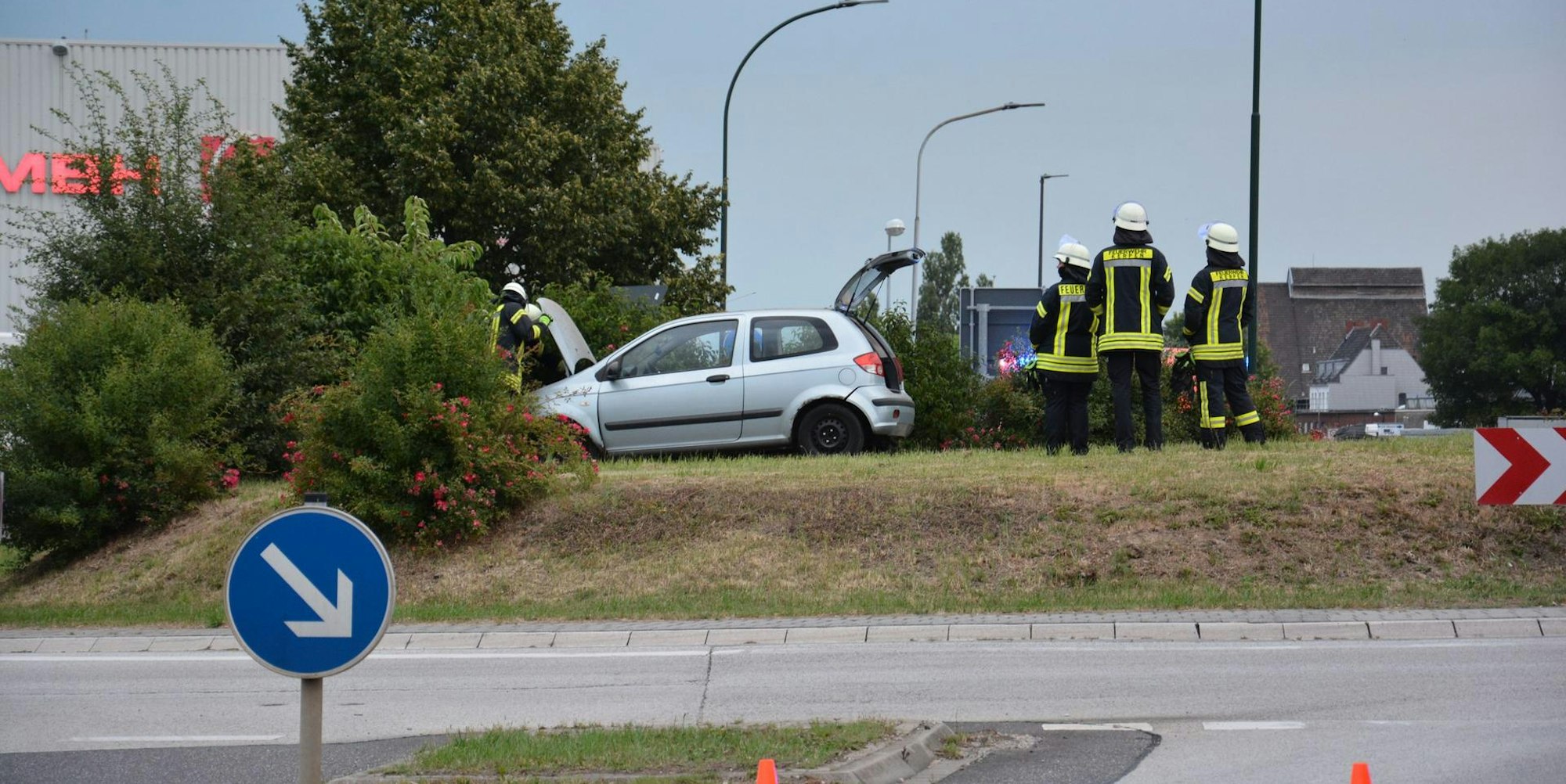 Unfall an Kreisel