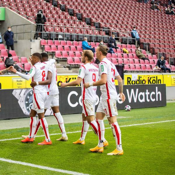 Jubelnde FC-Profis