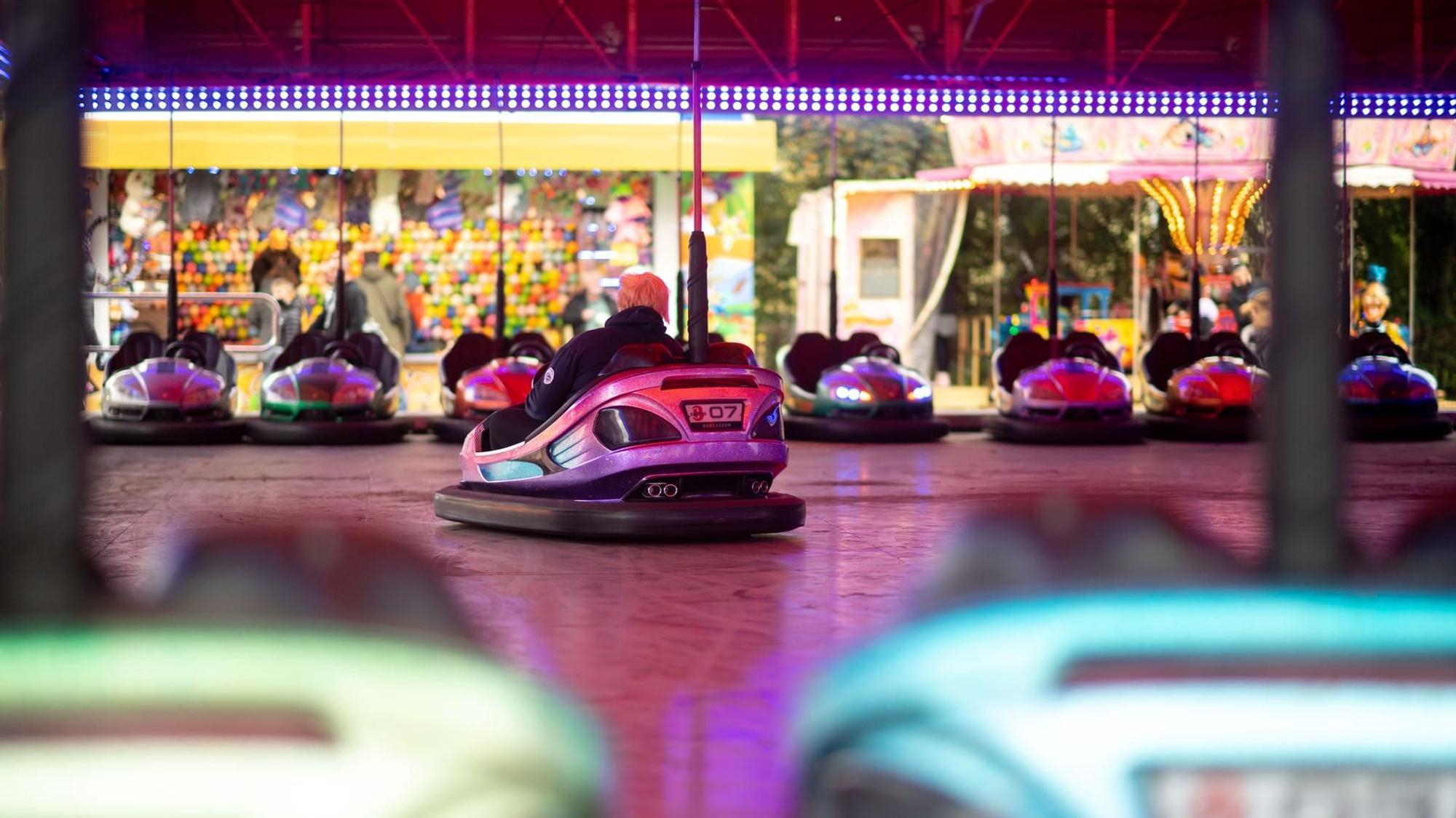 Autoscooter auf einer Kirmes