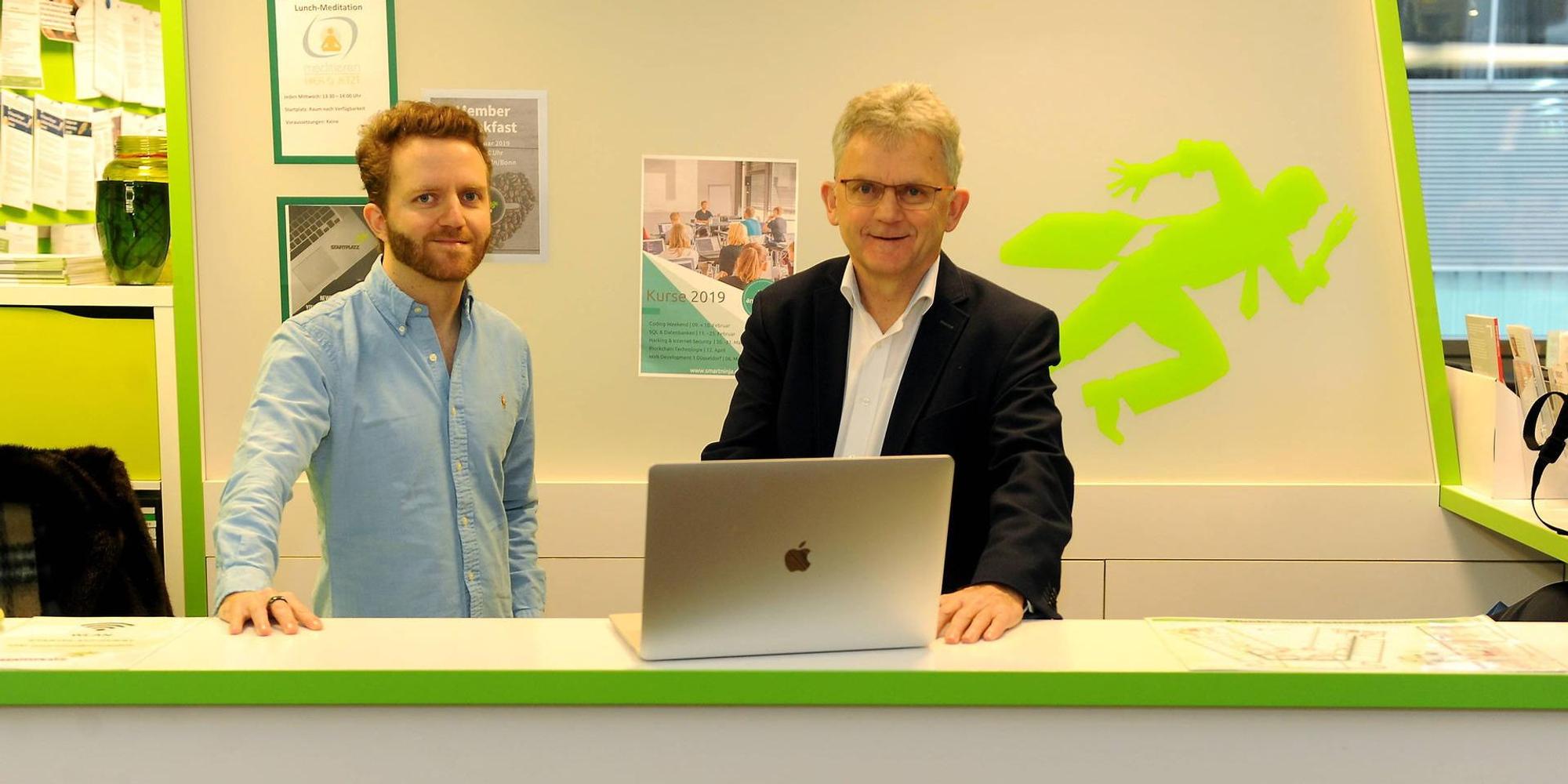 Startplatz Lorenz und Lukas Gräf