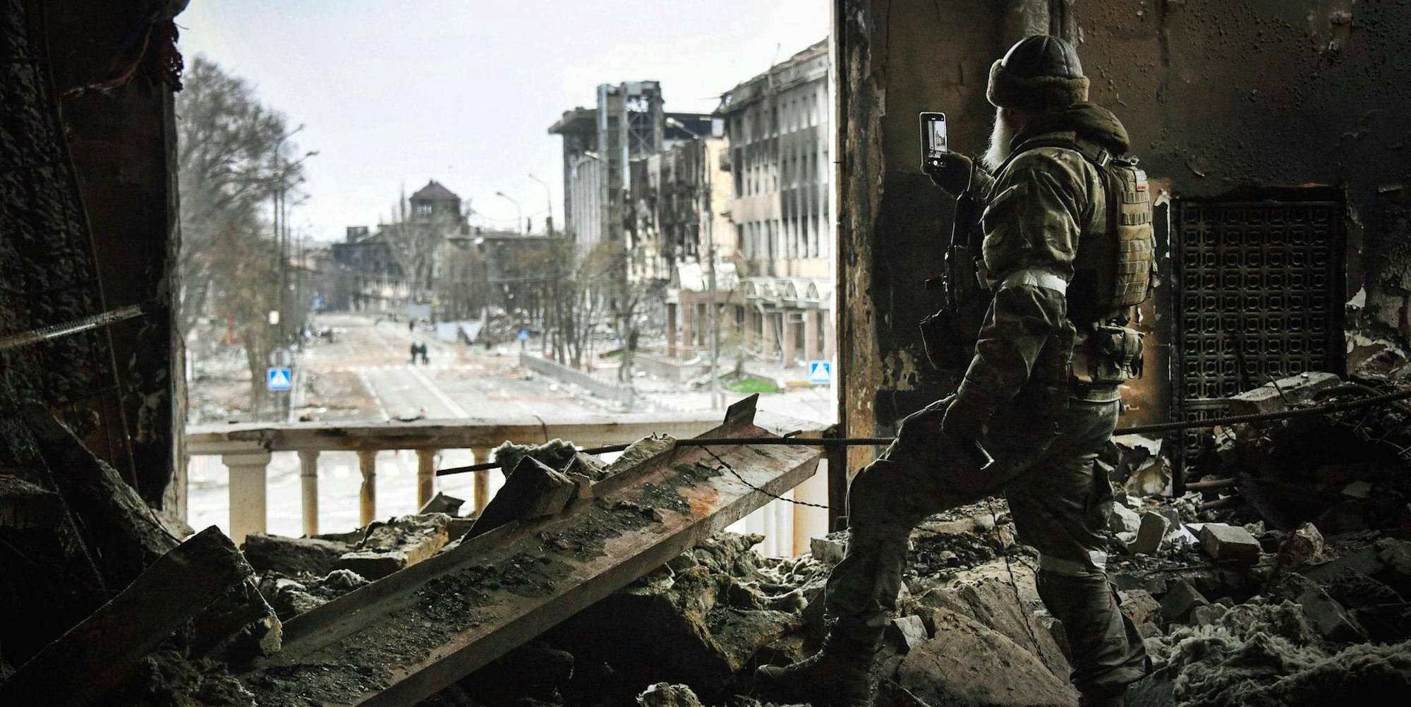 Russischer Soldat Mariupol