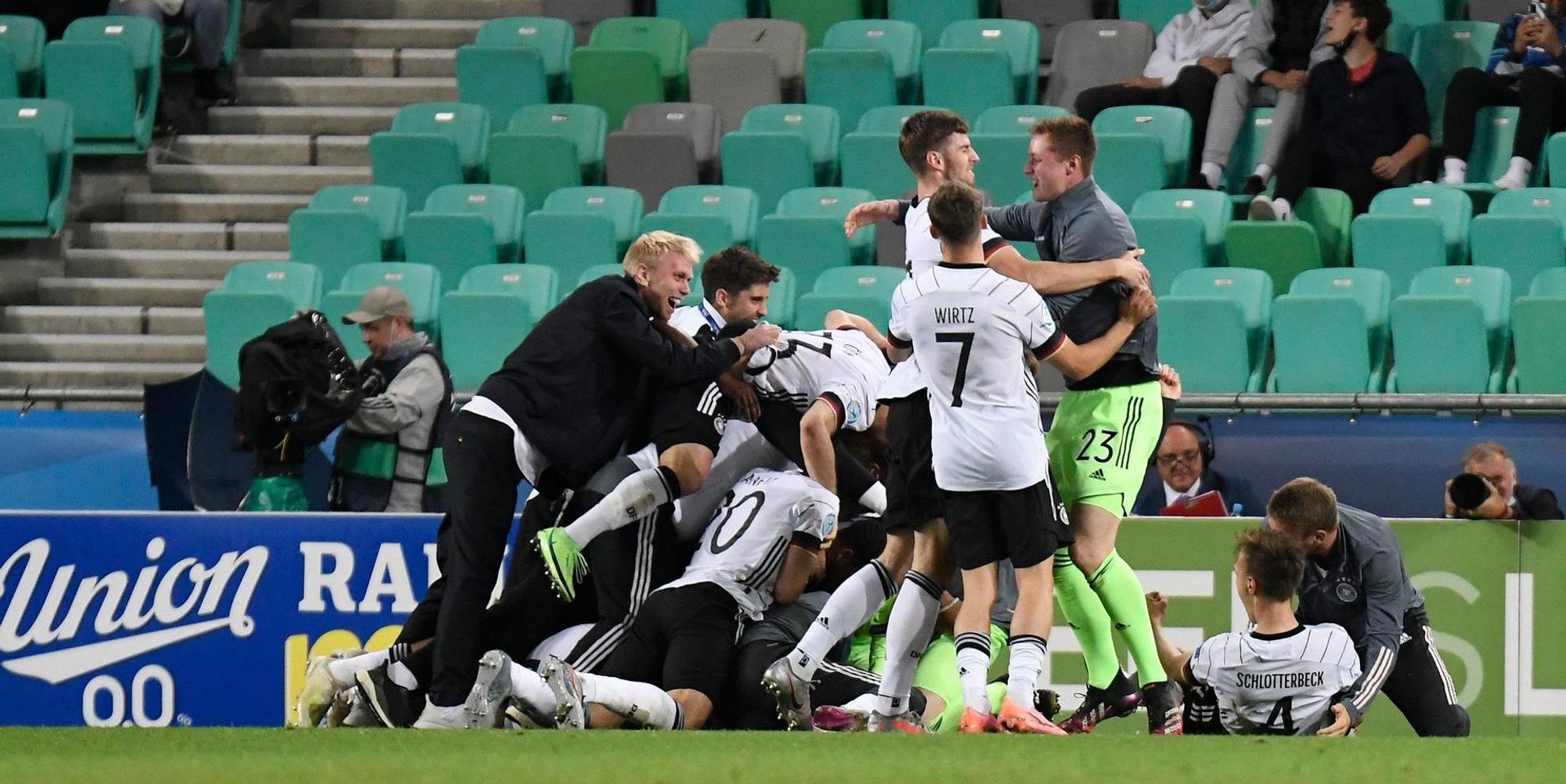 Jubelnde deutsche U21