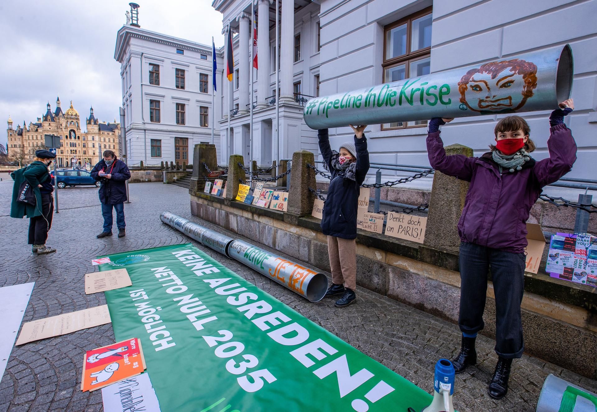 Protest gegen Nord Stream 2