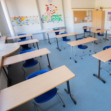 Leeres Klassenzimmer