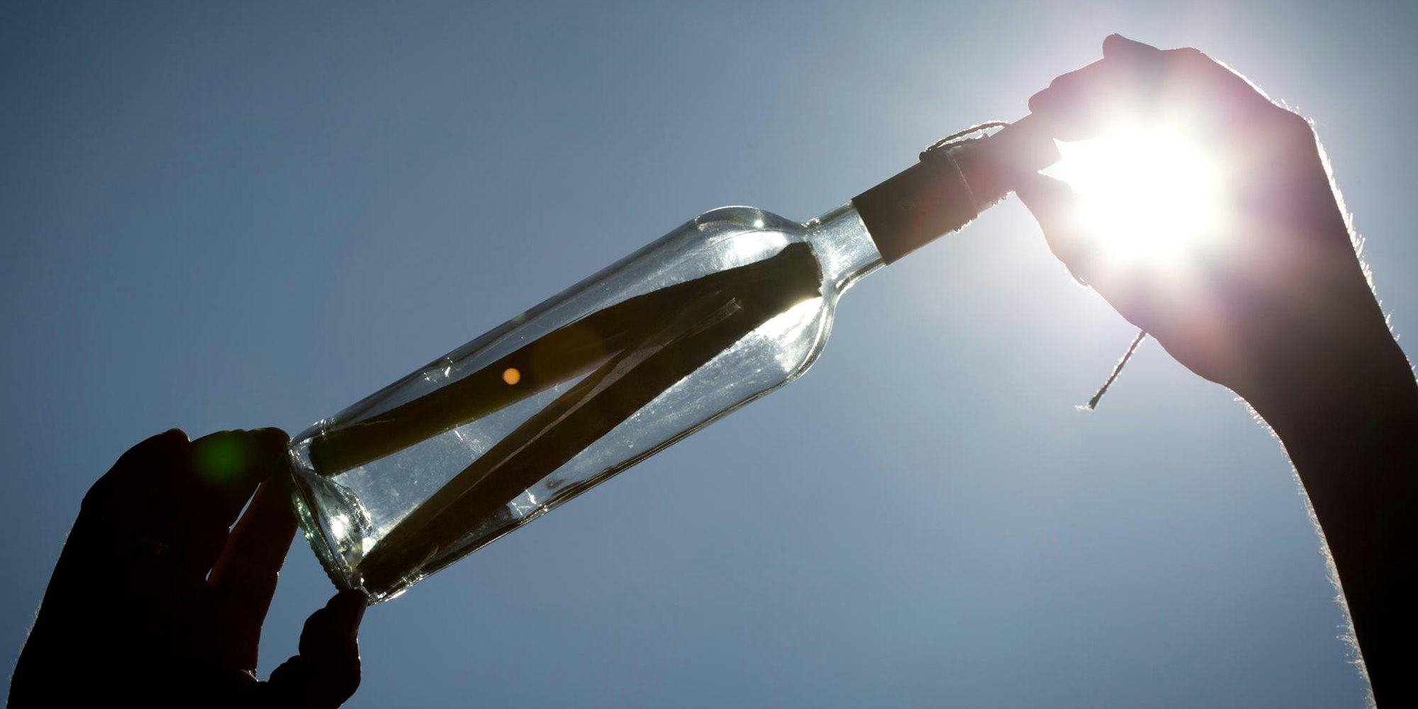 Flaschenpost Symbolbild