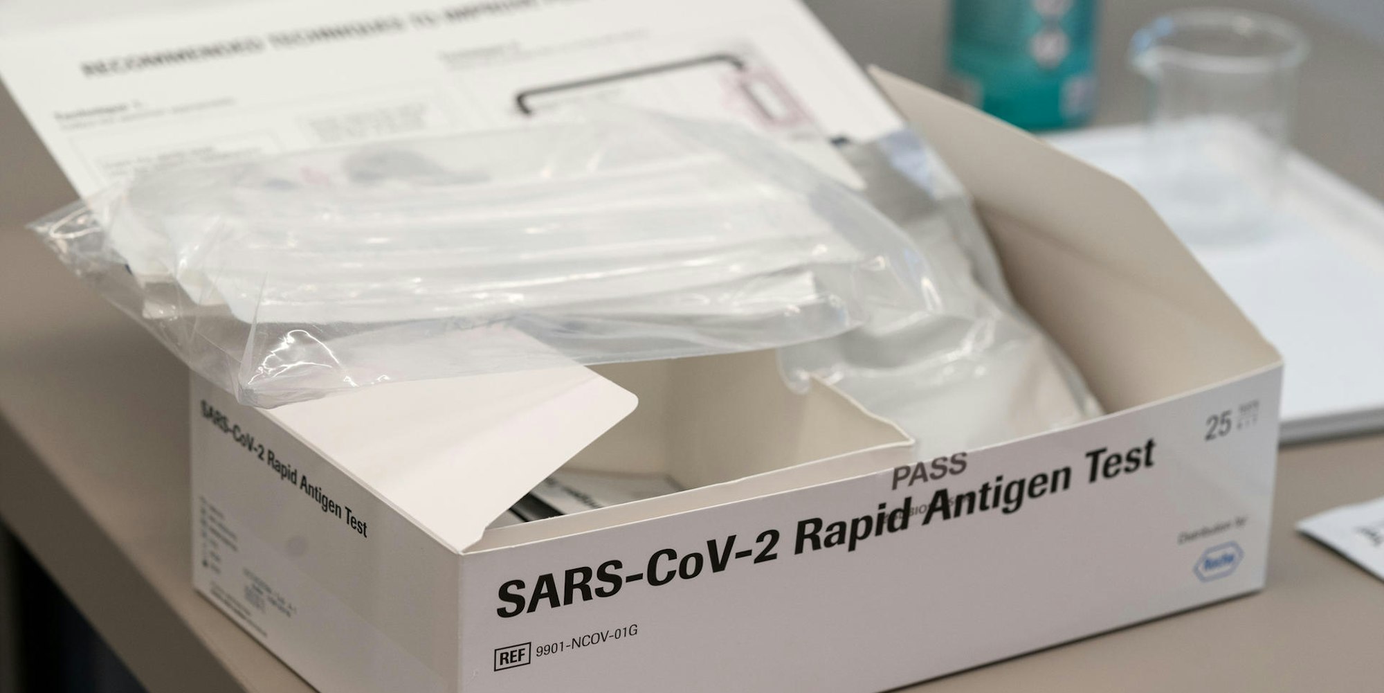 Corona-Schnelltest Symbolbild
