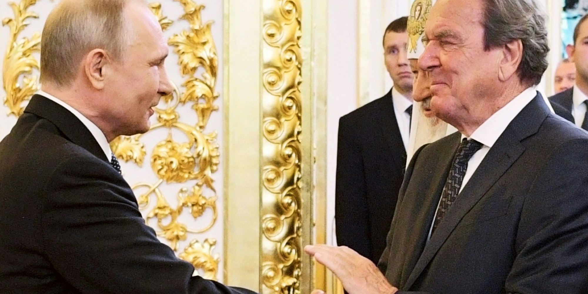 Schröder Putin Treffen 1103