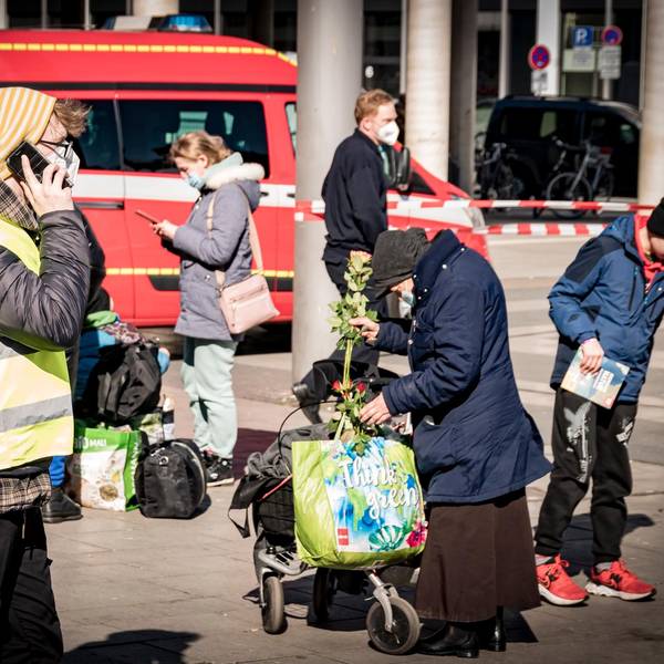 Geflüchtete am Breslauer Platz