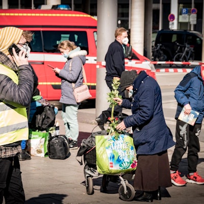 Geflüchtete am Breslauer Platz