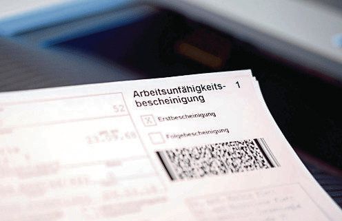 Krankschreibung Symbolbild