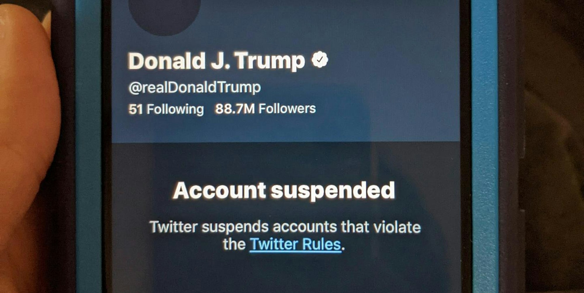 Trump Twitter Niederlage 080522