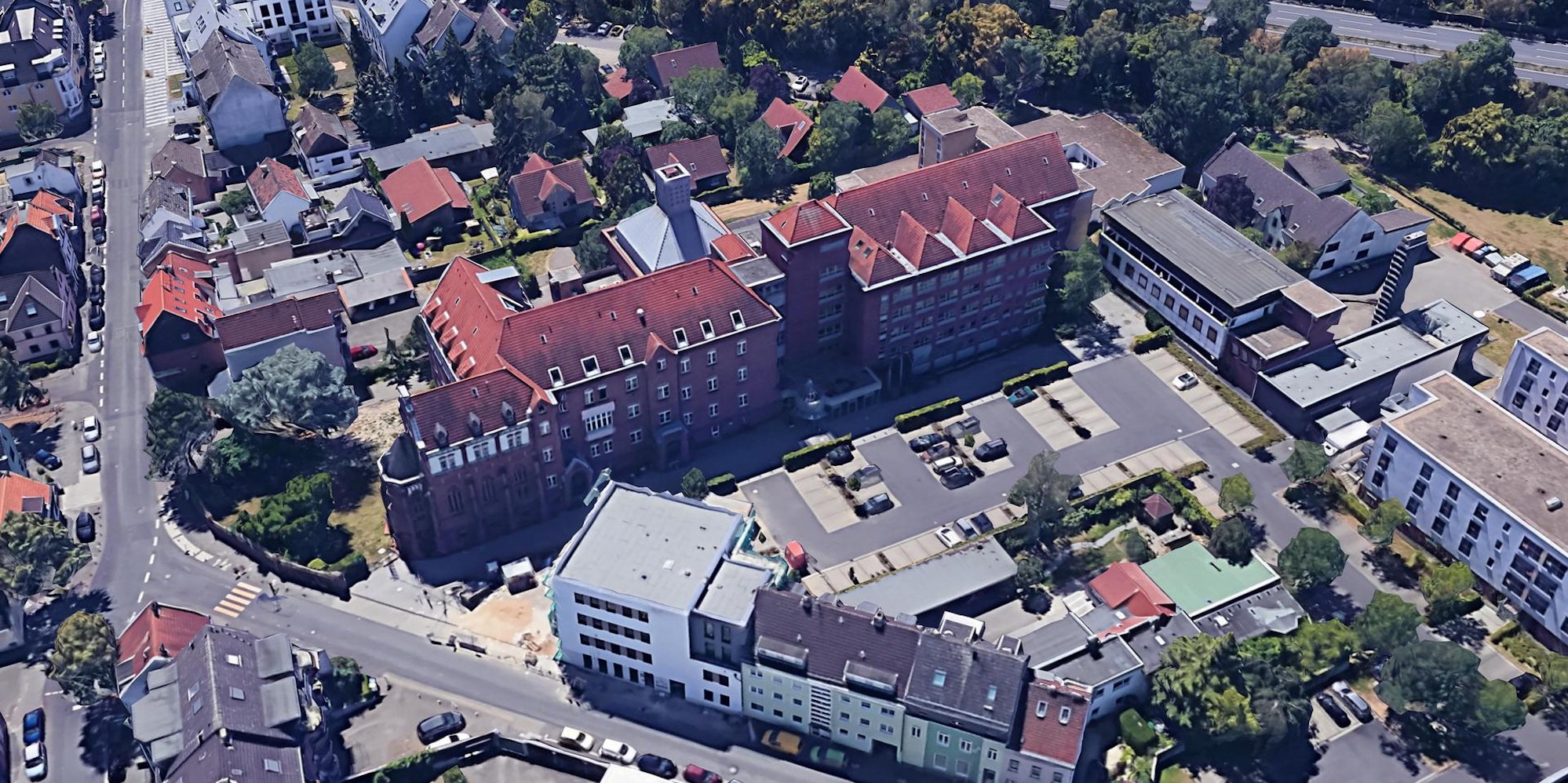 St Agatha Köln Niehl Luftbild
