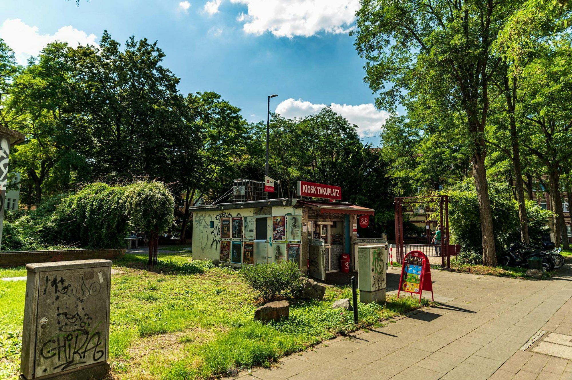 Kiosk Takuplatz Straßennamen