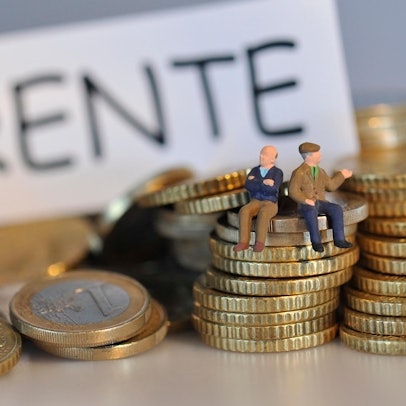 Symbolbild rente Männchen