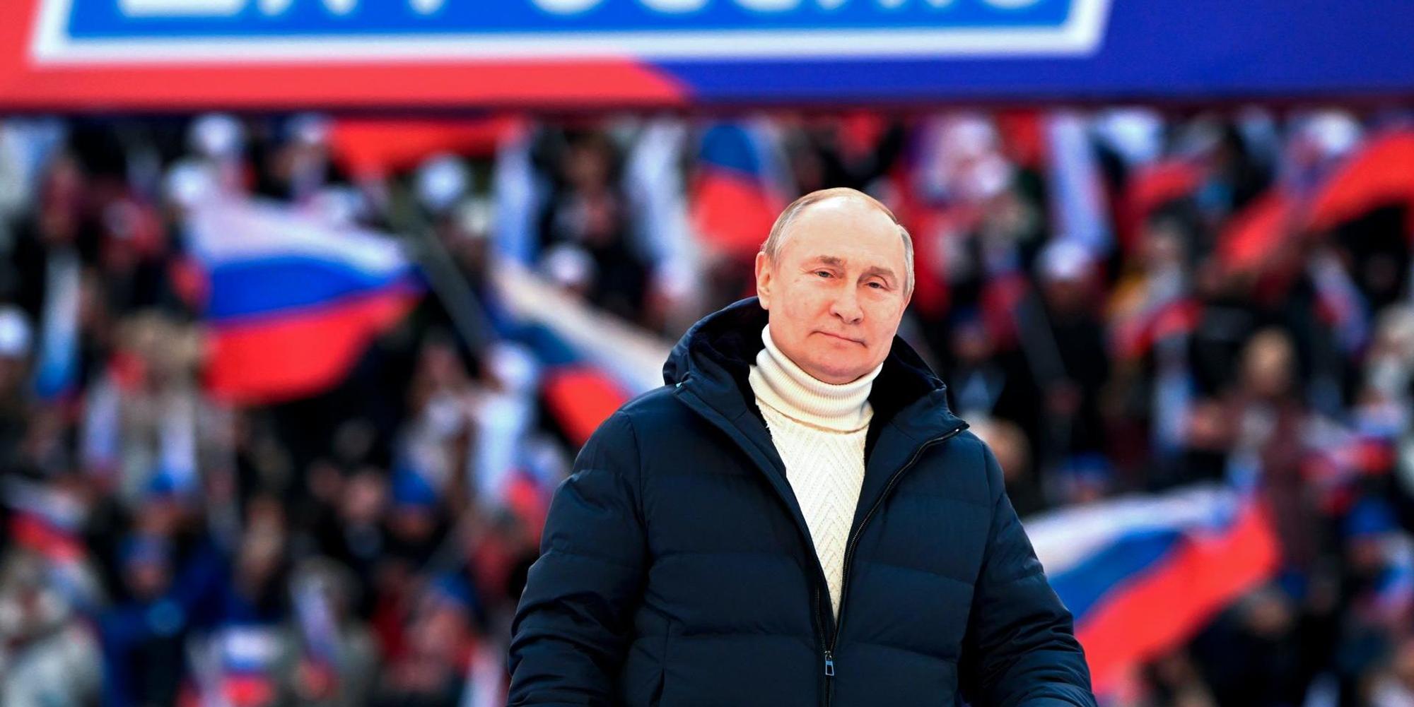 Putin Konzert Inszenierung