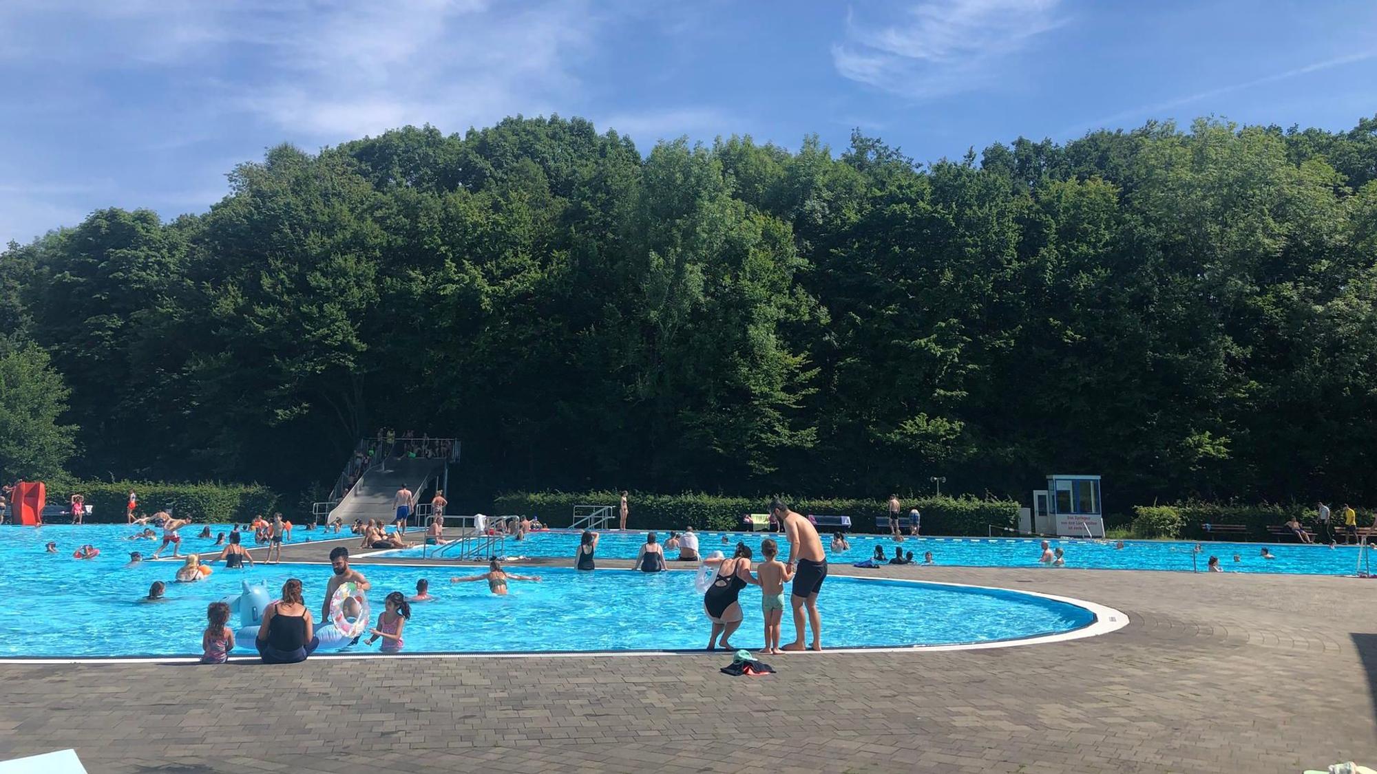 Das Freibad Wiembachtal in Leverkusen.