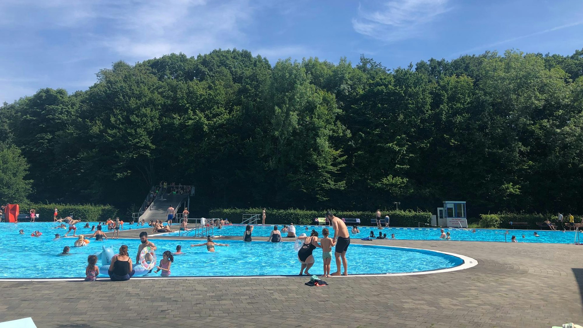 Das Freibad Wiembachtal in Leverkusen.