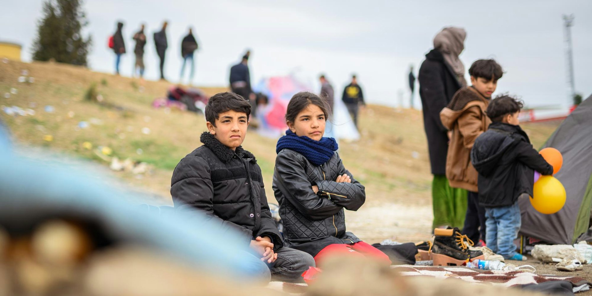 Flüchtlinge in Edirne