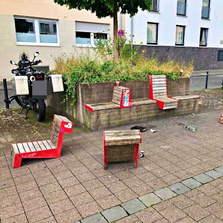 Neptunplatz gepixelt