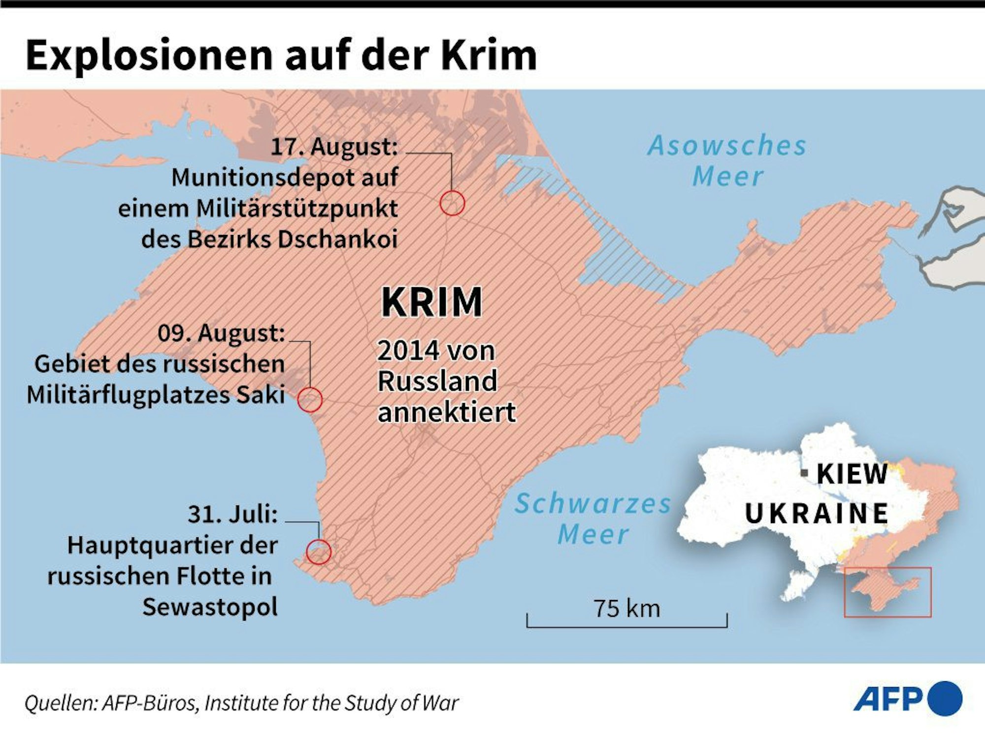 Krim Explosionen Karte afp